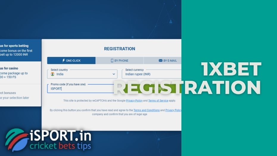 1xBet review registration