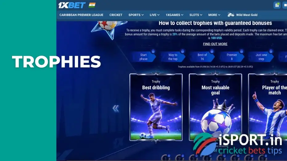 What is offered to participants of 1xBet The Champions?