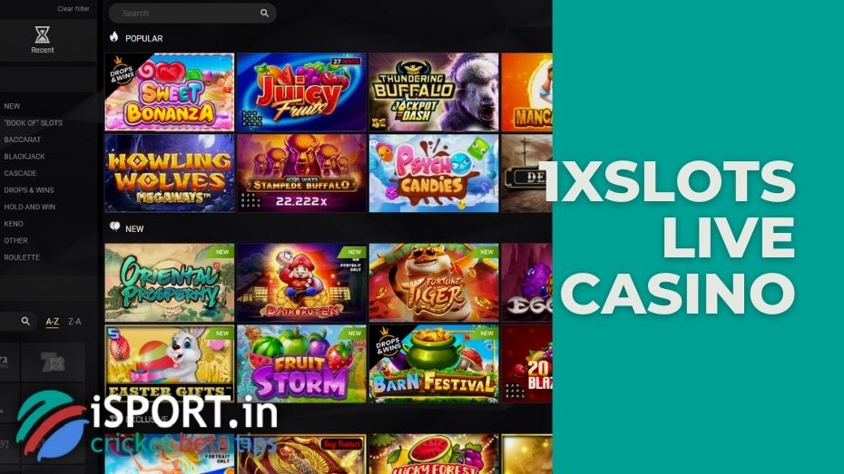 1xSlots live casino