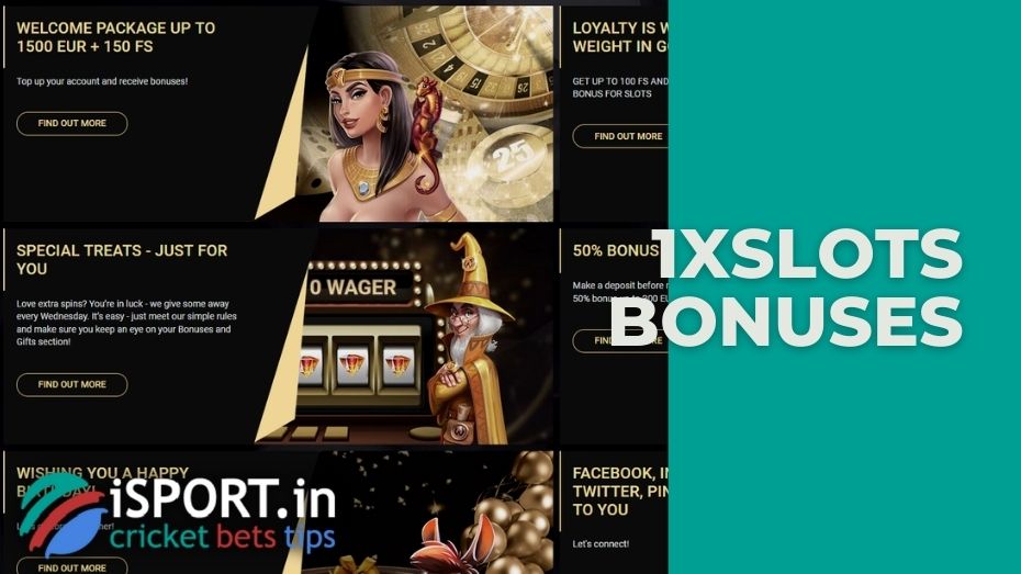 1xSlots bonuses and promotions