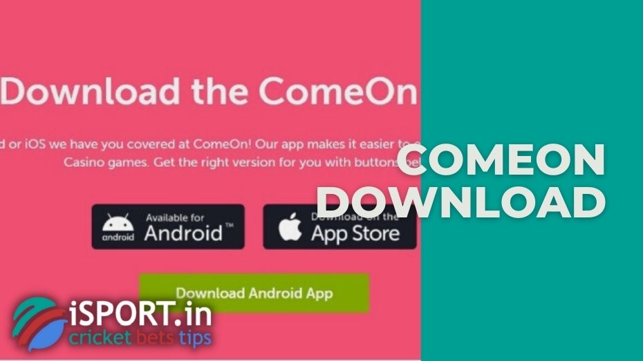 ComeOn download for Android