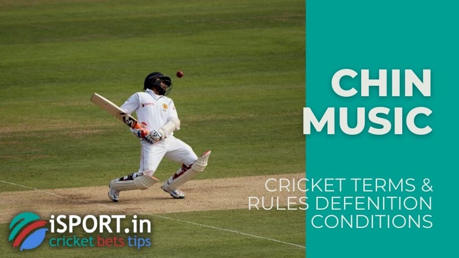 «Chin music» in cricket