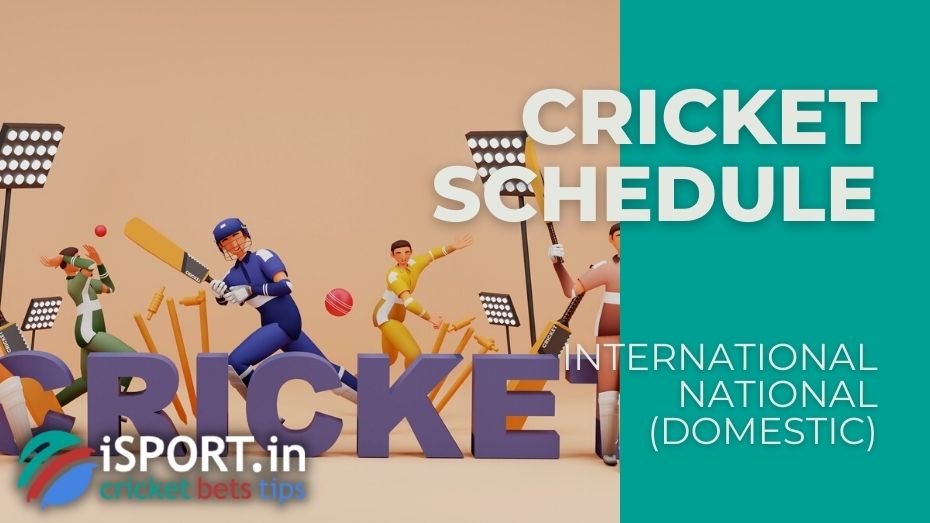 Cricket Schedule - International Cricket Tournaments and Domestic Competitions and Leagues