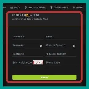JeetWin Promo Code - Fill in the data
