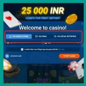 Mostbet Promo Code - Choose the registration method