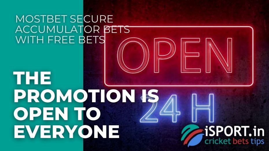 Mostbet Secure accumulator bets with free bets - The promotion is open to everyone