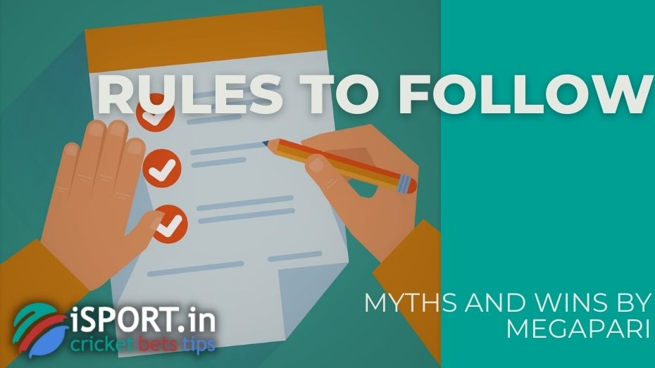 Myths And Wins by Megapari – Rules to follow