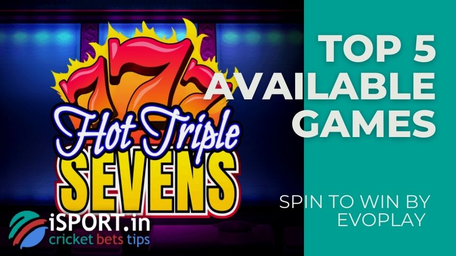 SPIN TO WIN by Evoplay and 1win - Top 5 available games