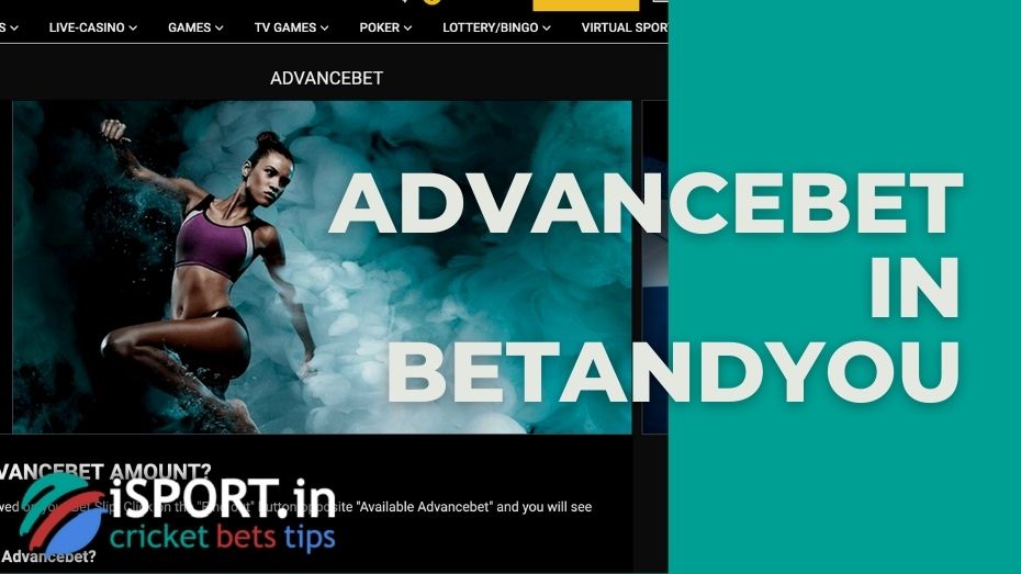 An example of using the Advancebet in Betandyou option