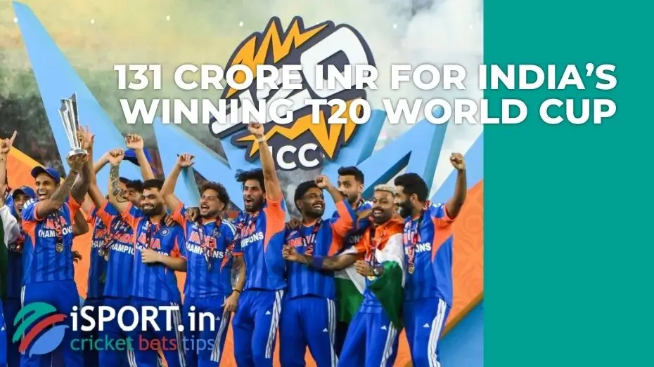 BCCI announces 131 crore INR cash prize for India’s T20 World Cup-winning team