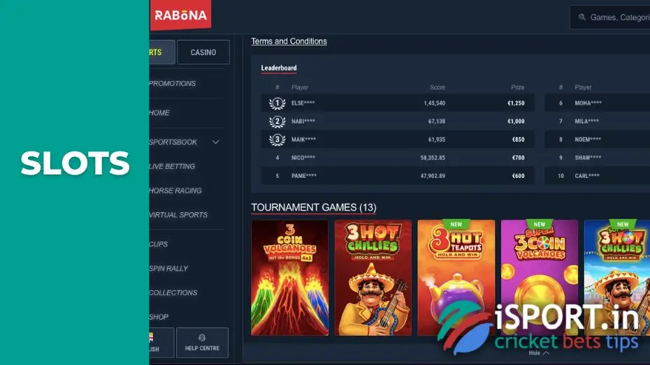 How are Best of 3 Oaks at Rabona points awarded