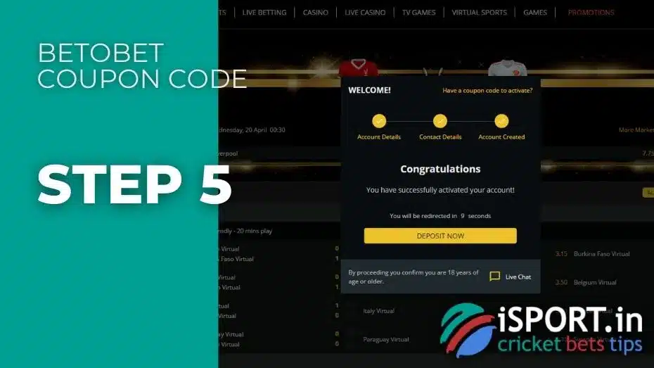 Betobet Coupon Code 9 Betobet Coupon Code 5th step registration