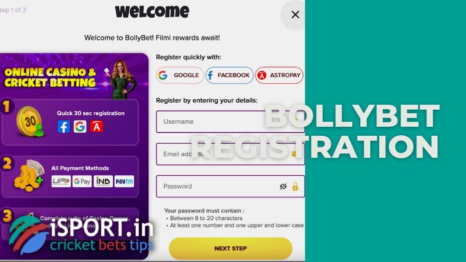Bollybet review of account opening methods with a bonus