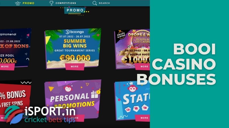 Booi casino review of bonuses and promotions