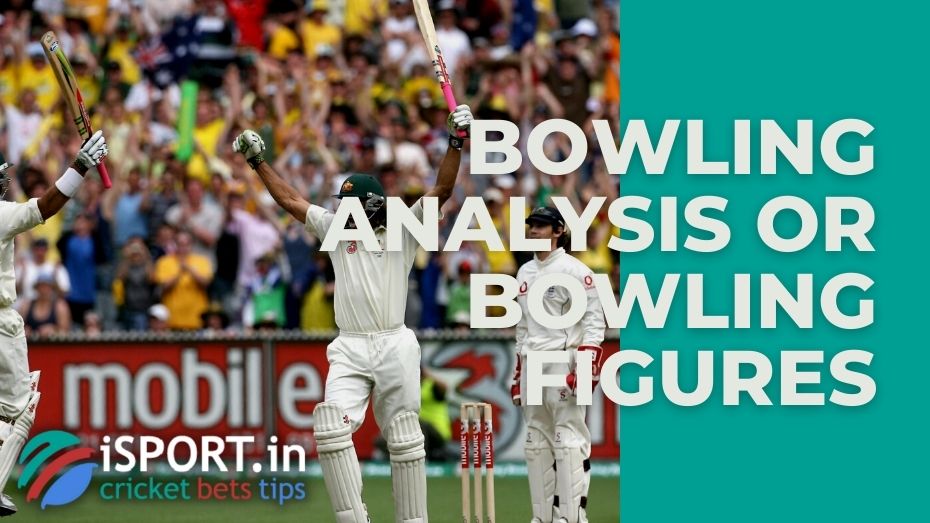 Bowling analysis or bowling figures