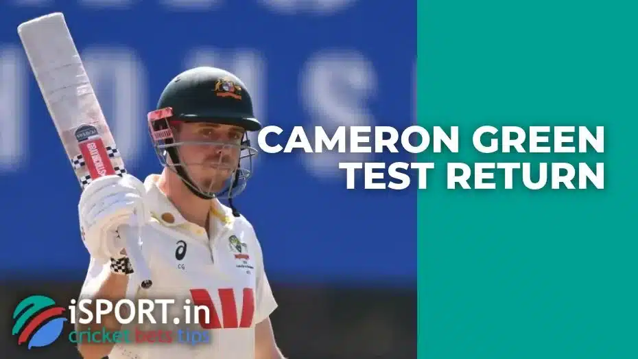 Cameron Green Test Return