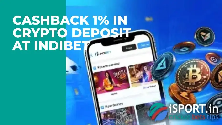 Cashback 1% in crypto deposit at IndiBet
