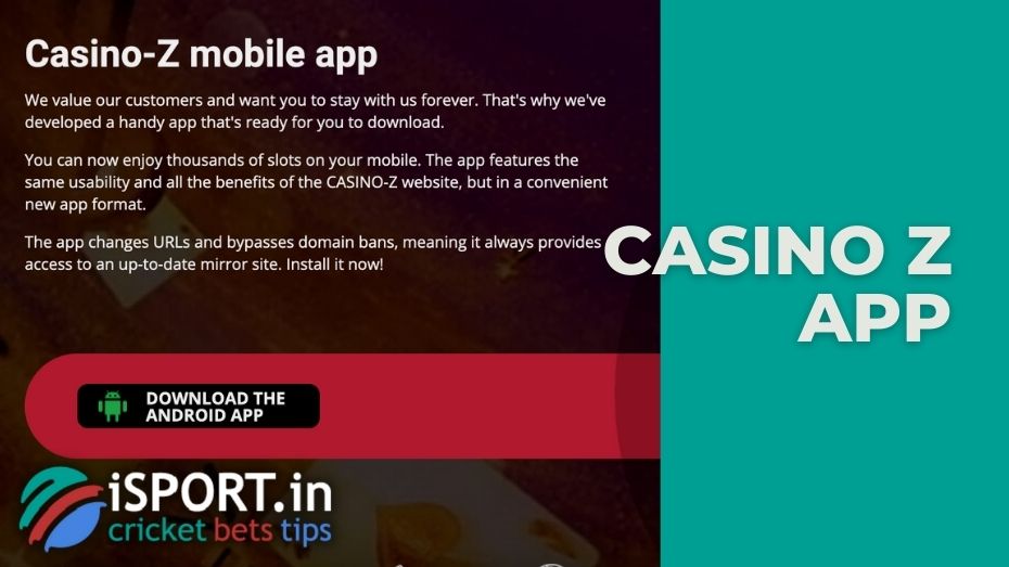 Download Casino Z app for Android
