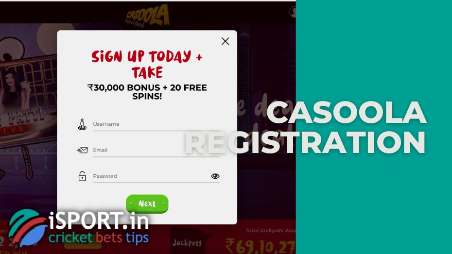 Casoola casino review of the registration bonus