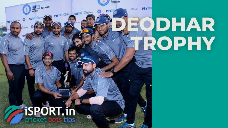 Deodhar Trophy – Championship formation