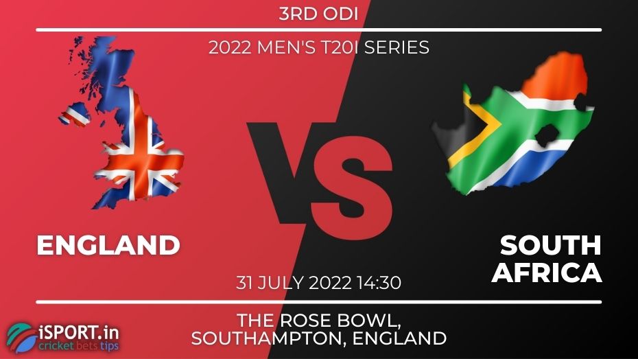 England — South Africa Betting Tip on July 31