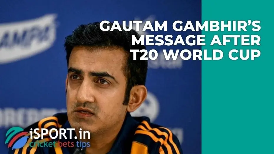 Gautam Gambhir’s message after India’s T20 World Cup triumph