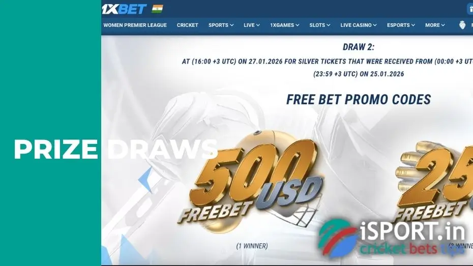 Prize Draws Gold & Glory in 1xBet