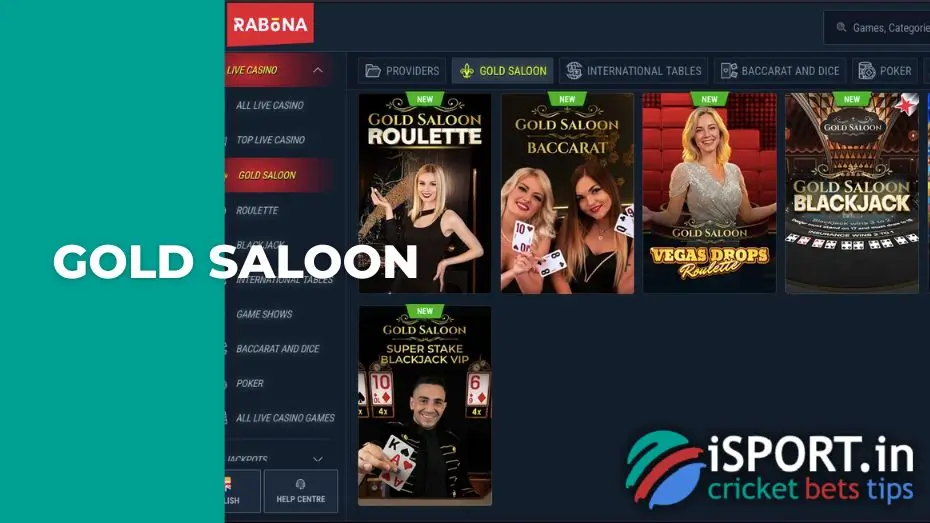 Conditions of participation in Gold Saloon Onair at Rabona