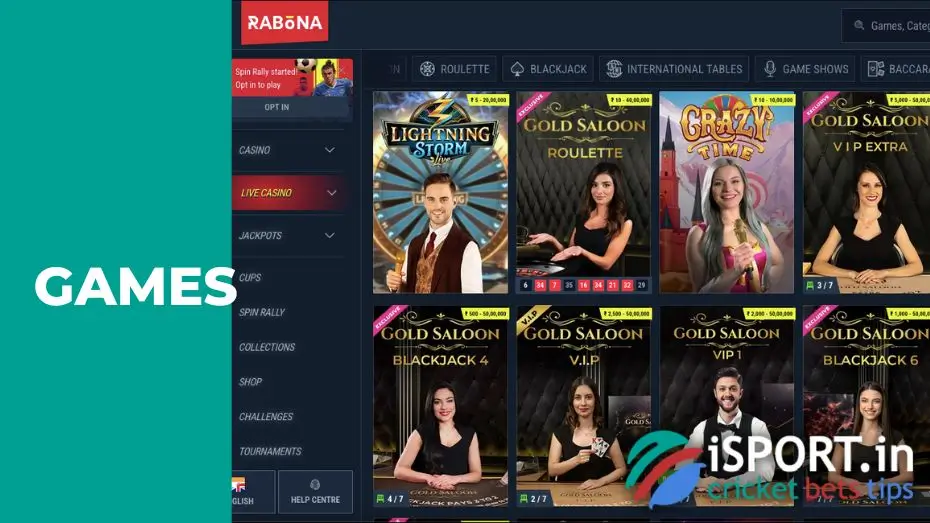 Conditions of participation in Gold Saloon Vip Rush in Rabona