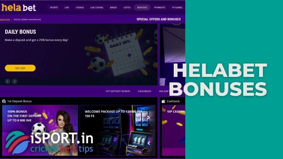 HelaBet review of promotions and bonuses