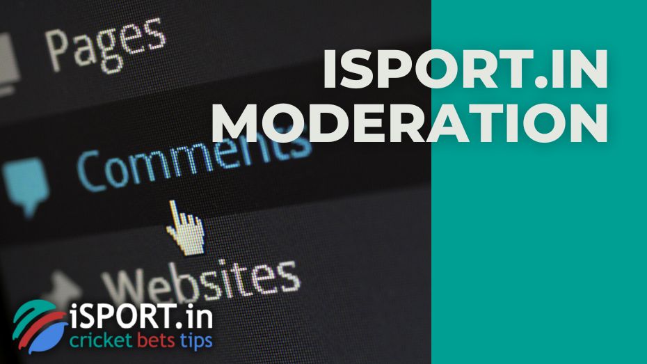 iSPORT comment moderation