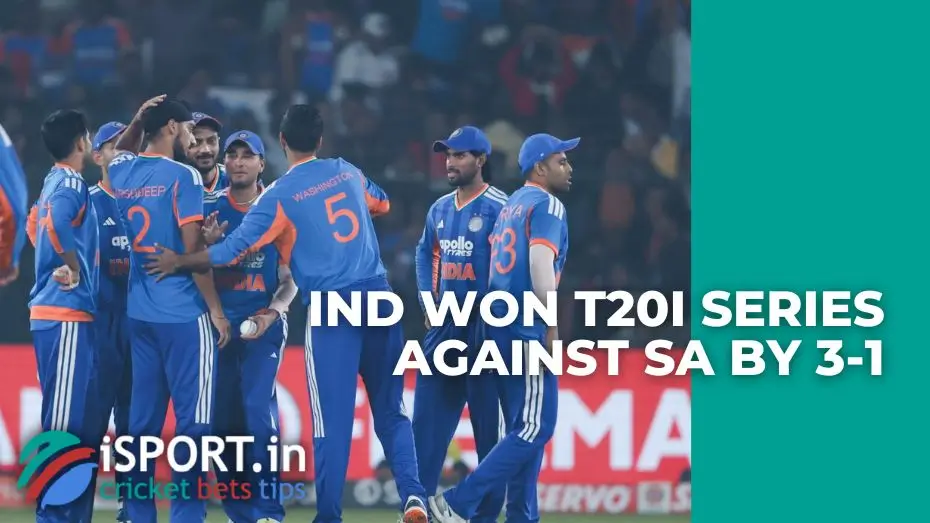 India won T20I series against South Africa by 3-1
