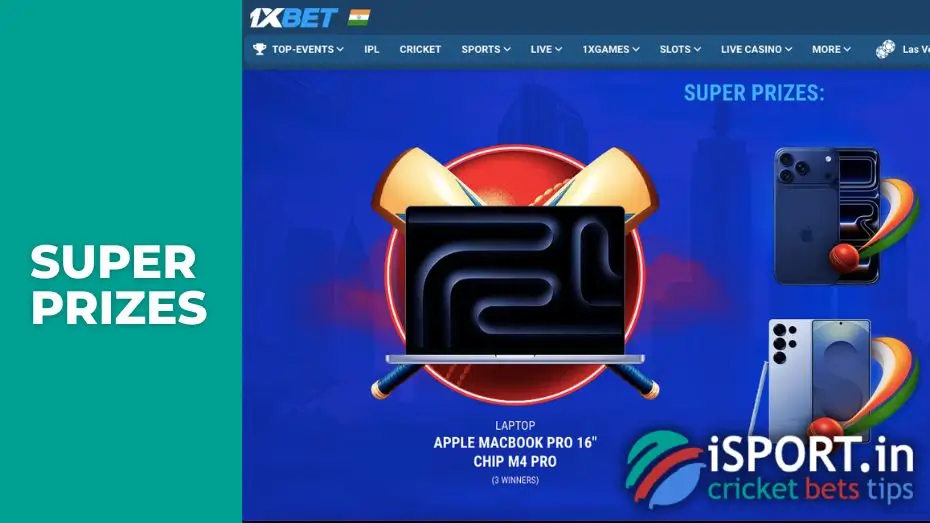Super Prizes of Infinite Prize League at 1xBet