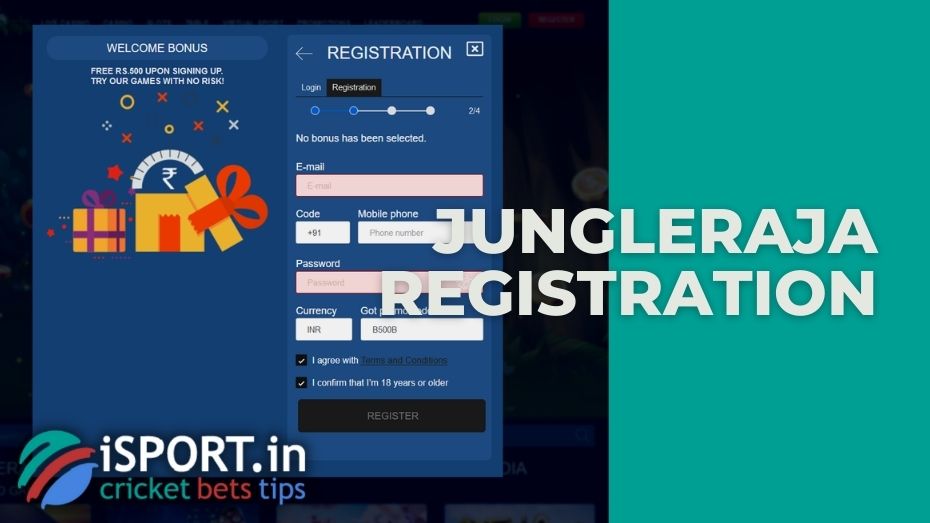 JungleRaja registration: detailed step-by-step instructions