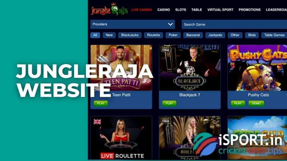JungleRaja website