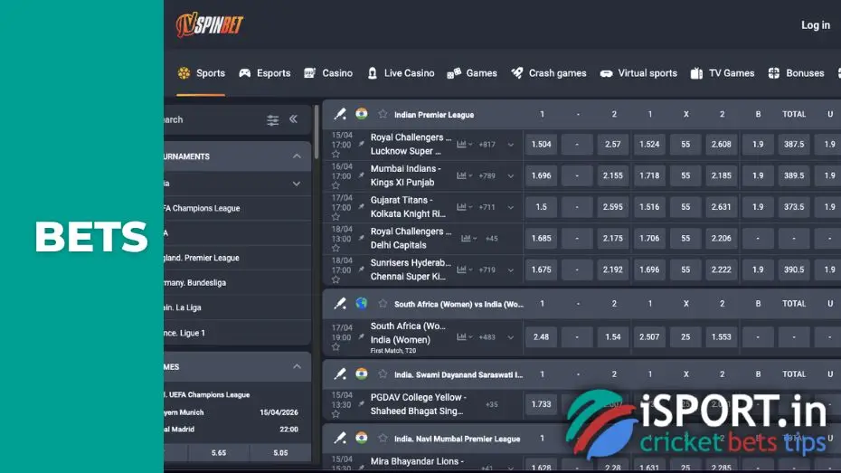 Conditions of receipt of JVSpin 100% Sports Bonus on Saturday
