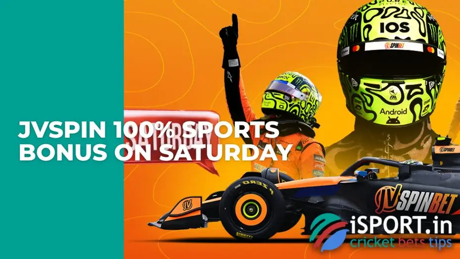 JVSpin 100% Sports Bonus on Saturday