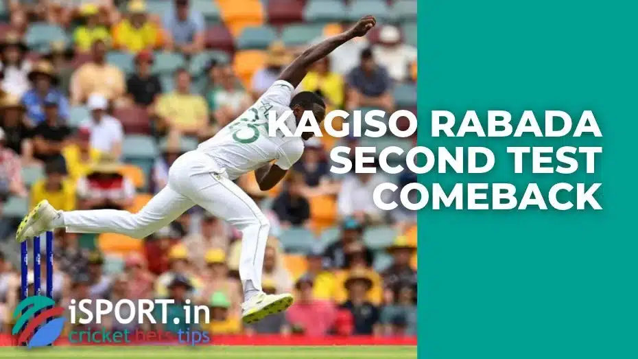 Kagiso Rabada Second Test Comeback