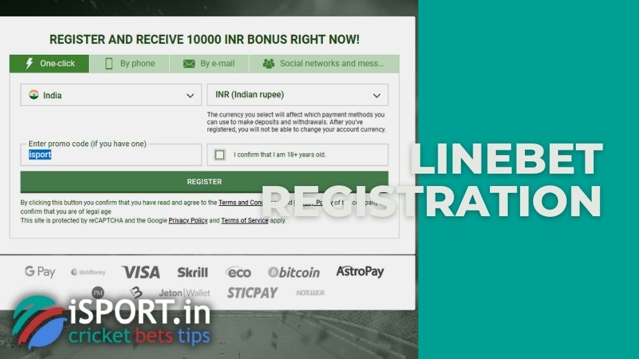 LineBet review registration