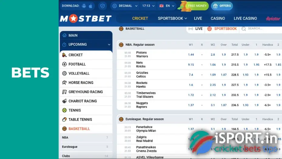 Details of March Madness at Mostbet