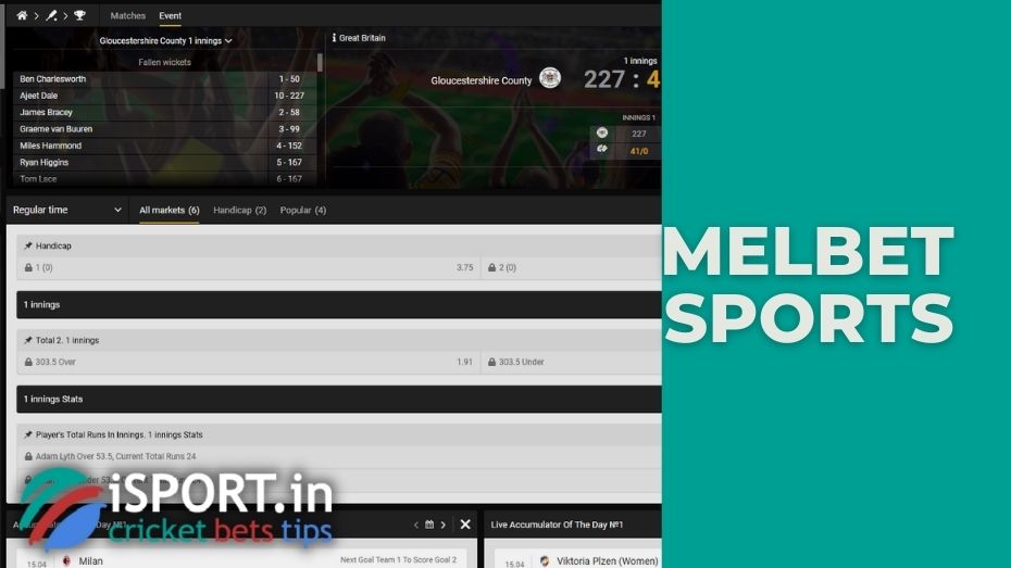 Melbet review of sports and live betting