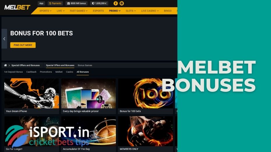 Melbet review of bonuses and promotions