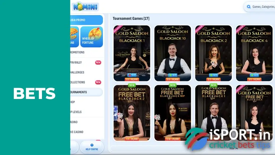 Nomini Gold Saloon Live Rules of Participation