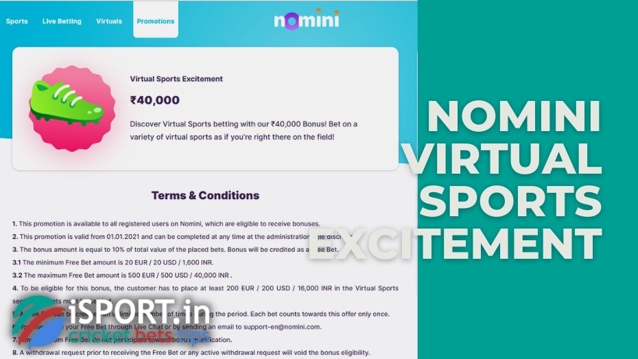 Nomini virtual sports excitement: general information