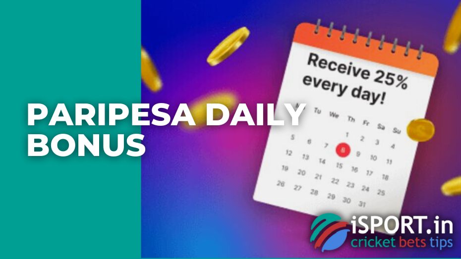 Paripesa daily bonus