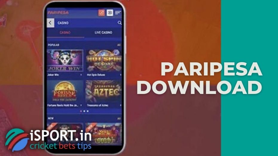 Paripesa download for Android and register