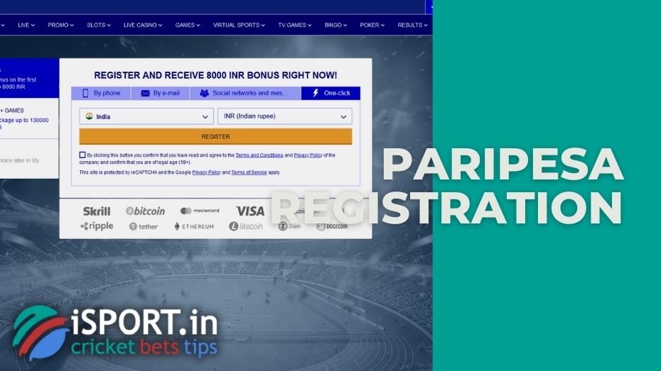 PariPesa registration in One-click