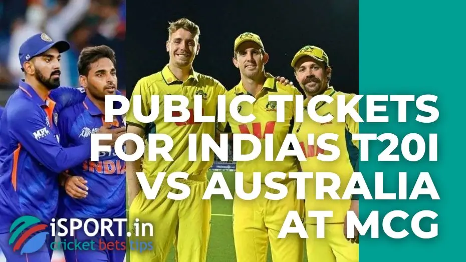 Public Tickets For India's T20I vs Australia At MCG Completely Sold Out