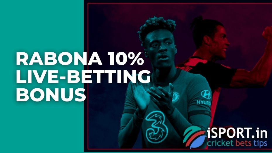 Rabona 10% live-betting bonus