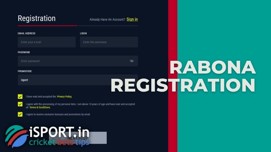 Rabona review of registration